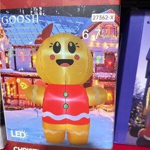 Inflatable Gingerbread Man with LED Lights
